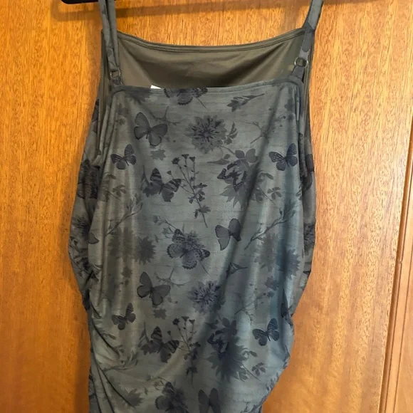 Green Forest Fairy Dress with Butterfly Pattern - Picture 6 of 8